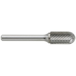 GARR 61050 SC Series Standard Rotary File/Burr, Radius End, Cylindrical Head, 7/16 in Dia Head, 1 in L of Cut