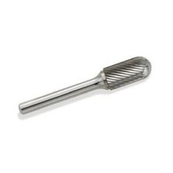 GARR 61050 SC Series Standard Rotary File/Burr, Radius End, Cylindrical Head, 7/16 in Dia Head, 1 in L of Cut