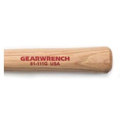 Apex Tool Group GEARWRENCH® 81-111G Sledge Hammer, 11 in Overall Length, 1.25 in Face Dia, Flat Face, 16 oz Head, Brass Head, Hickory Handle