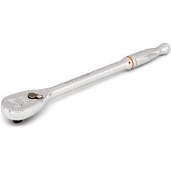 Apex Tool Group GEARWRENCH® 81028T Teardrop Ratchet, Measurement System: SAE, 1/4 in Drive, 6.87 in Overall Length, Alloy Steel, Full Polish Chrome