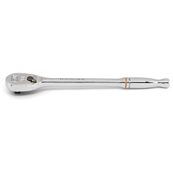 Apex Tool Group GEARWRENCH® 81028T Teardrop Ratchet, Measurement System: SAE, 1/4 in Drive, 6.87 in Overall Length, Alloy Steel, Full Polish Chrome