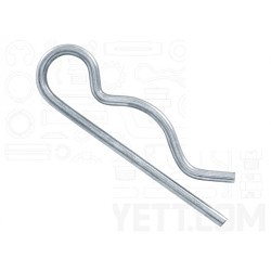G.L.HUYETT™ BP-146/D Hitch Pin, 3/16 in Dia, 4-1/6 in Overall Length, Zinc Plated