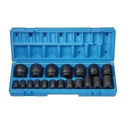 GP® 1719 Socket Set, No Impact Rated, Imperial, 12 Points, 1/2 in Drive, 19 Piece, Molded Storage Case