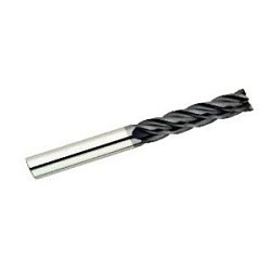 GARR 63421 VRX Center Cutting Corner Radius Rougher/Finisher End Mill, 1/2 in Dia Cutter, 1-1/2 in Length of Cut, 4 Flutes, 1/2 in Dia Shank, 4 in OAL, AlTiN/X.CEED Coated