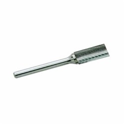 GARR 60020 SA Series Standard Rotary File/Burr, Cylindrical Without End Cut Head, 1/4 in Dia Head, 5/8 in L of Cut