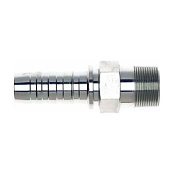 Gates® 8-8MPX Straight Hose Fitting, #8 Hose, 1/2 in, Hose x NPT Male Swivel, Steel