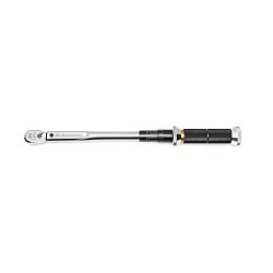 GEARWRENCH® 120XP™ 85176 Micrometer Torque Wrench, 3/8 in Drive, 10 to 100 ft-lb, Ratcheting Head, 18-1/4 in OAL, ANSI Specified|ASME B107.300