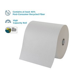 Georgia-Pacific® GPC26490 Ultra Paper Towel, Hardwound Roll, 1 Ply, Paper, White, 7.87 in Width