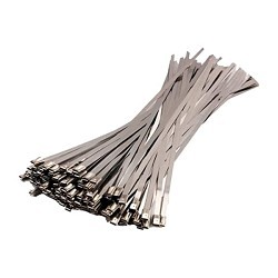 Cable Tie, 5.9 in Length, Stainless Steel