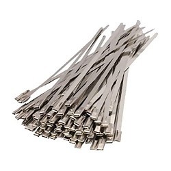 Cable Tie, 5.9 in Length, Stainless Steel