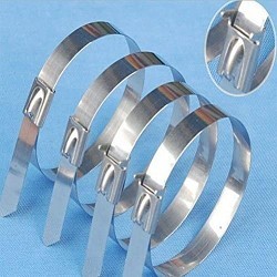 Cable Tie, 5.9 in Length, Stainless Steel