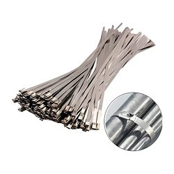 Cable Tie, 5.9 in Length, Stainless Steel