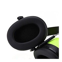 Ear Muff, 35 dB Noise Reduction Rating, Green, head Band Position