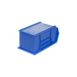 Global Equipment 269684BL Hang and Stack Bin, 14-3/4 in Outside Length, 8-1/4 in Outside Width, 7 in Outside Height, 60 lb, Blue