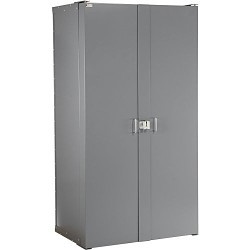 Bin Cabinet, Gray, 24 in Overall Length, 38 in Overall Width, 72 in Overall Height