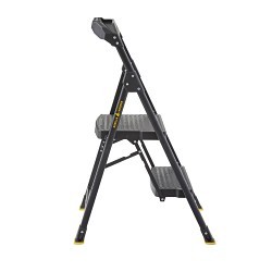 Gorilla® Gorilla® GLHD-2 Ladder, 1 ft 7 in Overall Height, 300 lb Load, Steel/Poly, 2 Steps