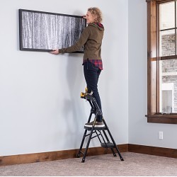 Gorilla® Gorilla® GLHD-2 Ladder, 1 ft 7 in Overall Height, 300 lb Load, Steel/Poly, 2 Steps