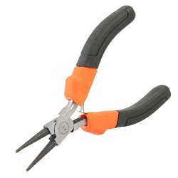 GreatNeck® HSN4C Needle Nose Plier, Saw Needle Jaw, Forged Steel Jaw, 4-1/2 in Overall Length