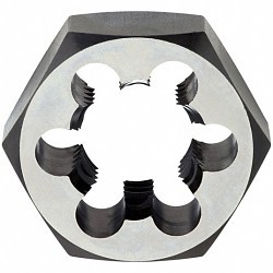 Greenfield Industries Cleveland® C65632 Hex Die, Imperial, 1-1/2-6 in, UNC, 1 in Thickness, 2-9/16 in Die Outside Dia, Carbon Steel