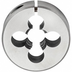 Greenfield Industries Cle-Line® C65884 Round Die, Imperial, 5/8-11 in, UNC, 1/2 in Thickness, 1-1/2 in Die Outside Dia, High Speed Steel