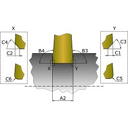 HORN 114142500 Turning Insert, Right Hand Cutting