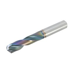 HY-PRO® CARB HP243-3937 Performance Stub Length Screw Machine Drill Bit, 10 mm Drill - Metric, 0.3937 in Drill - Decimal Inch, Carbide, EgiAs Coated