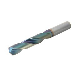 HY-PRO® CARB HP243-3937 Performance Stub Length Screw Machine Drill Bit, 10 mm Drill - Metric, 0.3937 in Drill - Decimal Inch, Carbide, EgiAs Coated