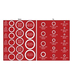 Handi-Chek® DISP-ORM382 Standard O-Ring Assortment, 382 Pieces, Buna-N, Domestic