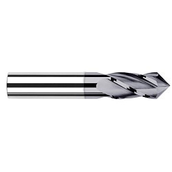 Harvey Tool Harvey Tool 15312-C3 Drill Mill, 3/16 in Dia, 90 deg Point, 4 Flutes, 0.1875 in Length of Cut, 3/16 in Shank Dia, 2 in Overall Length, AITiN Coated