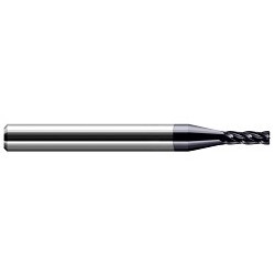 Harvey Tool 958899-C3 Center Cut Miniature End Mill, 0.1 in Dia Cutter, 0.03 in Corner Radius, 0.15 in Length of Cut, (4) Flutes, 1/8 in Dia Shank, 1-1/2 in OAL, AlTiN