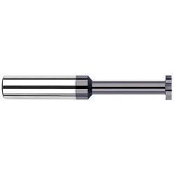 Harvey Tool 43595-C3 Standard Slotting Keyseat Cutter, Shank Connection, 1/8 in Dia Cutter, 0.125 in W Cutting, 1-1/2 in OAL, 1/8 in Dia Shank