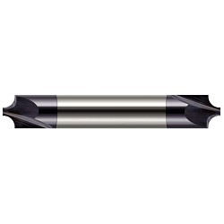 Harvey Tool Harvey Tool 46104-C3 Corner Rounding End Mill, 2 Flutes, 5/6 in Shank Dia, 2-1/2 in Overall Length, AITiN Coated
