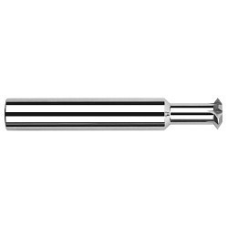 Harvey Tool Harvey Tool 71703 Double Angle Shank Cutter, 90 deg Angle, 1/4 in Cutter Dia, 1/8 in Cutting Width, Carbide