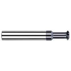 Harvey Tool Harvey Tool 71710-C3 Double Angle Shank Cutter, Shank, 90 deg Angle, 1/2 in Cutter Dia, 0.187 in Cutting Width, Solid Carbide Tipped