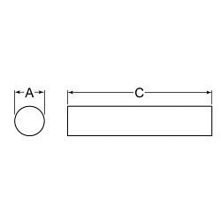 Heritage™ DRO-0875 DRO-0875, Tool Steel, 7/8 in Dia x 3 ft L, Ground and Polished