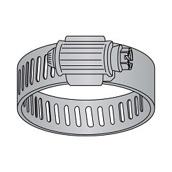 Heritage™ HCGP-333-080-500 HCGP-333-080-500, 4-5/8 to 5-1/2 in Clamping, #80 SAE Trade, 300 Stainless Steel Band, 300 Stainless Steel Bolt, Plain, Import