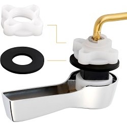 Hibbent 01 Replacement Toilet Tank Lever, For Use With: Angle Mount Toilet, Brass, Polished Chrome