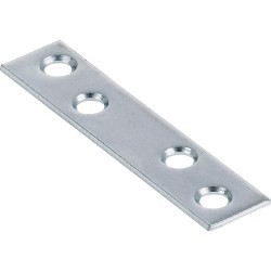 Hillman™ Hardware Essentials 851497 Mending Plate, 3 in Length, 5/8 in Width, Steel, Zinc Plated