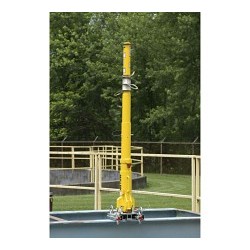 Honeywell Miller® DH-AP-1 Fall Arrest Anchor Post, 54-1/2 in Overall Height, 310 lb, Aluminum/Steel, Yellow, Leveling Screw Mount