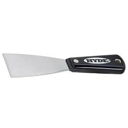 Hyde® 02300 Putty Knife, 2 in Blade Width, High Carbon Steel Blade, 3-3/4 in Blade Length, Stiff Blade Flexibility, Cushion Grip Grip