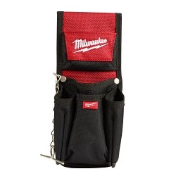 Milwaukee® 48-22-8118 7-Pocket Compact Utility Pouch, 1680D Ballistic Nylon, Black/Red