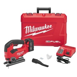 Milwaukee® M18™ FUEL™ 2737-21 Cordless Jig Saw Kit, 18 VDC, For Blade Shank: T-Shank, 9.13 in OAL, REDLITHIUM™ Battery