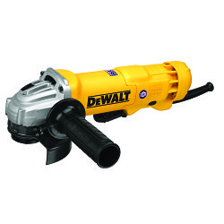 DeWALT® DWE402 Small Angle Grinder, 4-1/2 in Dia Wheel, 5/8-11 Arbor/Shank, 120 VAC, For Wheel: Quick-Change™, Yellow, Yes, Lock-On Paddle Switch