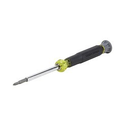 Klein® 32581 4-in-1 Rotating Electronic Screwdriver With Rotating Cap, 3 Pieces, Cushion Grip Handle, Steel