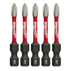 Milwaukee® SHOCKWAVE™ 48-32-4638 Impact Driver Bit, PH1 Phillips® Point, 2 in OAL, 1/4 in, Steel