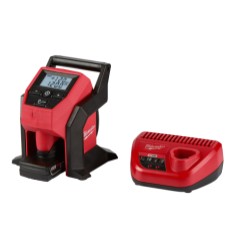 Milwaukee® M12™ 2475-21XC Cordless Compact Inflator Kit, 26 in L, Plastic