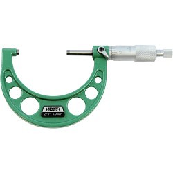 Insize 3203-33A Outside Micrometer Set, 0 to 3 in, Graduations: 0.0001 in, Chrome Plated