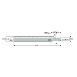 Iscar Iscar 4505059 Shrink-Fit Tool Holder/Adapter, Straight Shank Shank, 3/4 in Shank Dia, Yes Through Coolant (Yes/No)