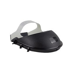 Face Shield Headgear, Black, Polyethylene, For Use With: 12 in or 15-1/2 in Face Shield, Ratchet Adjustment