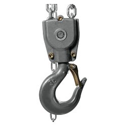 JET® 133310 AL100 Aluminum Hand Manual Chain Hoist, 3 ton Load, 10 ft H Lifting, 18-1/2 in Min Between Hooks, 1-7/16 in Hook Opening, 76 lb Rated